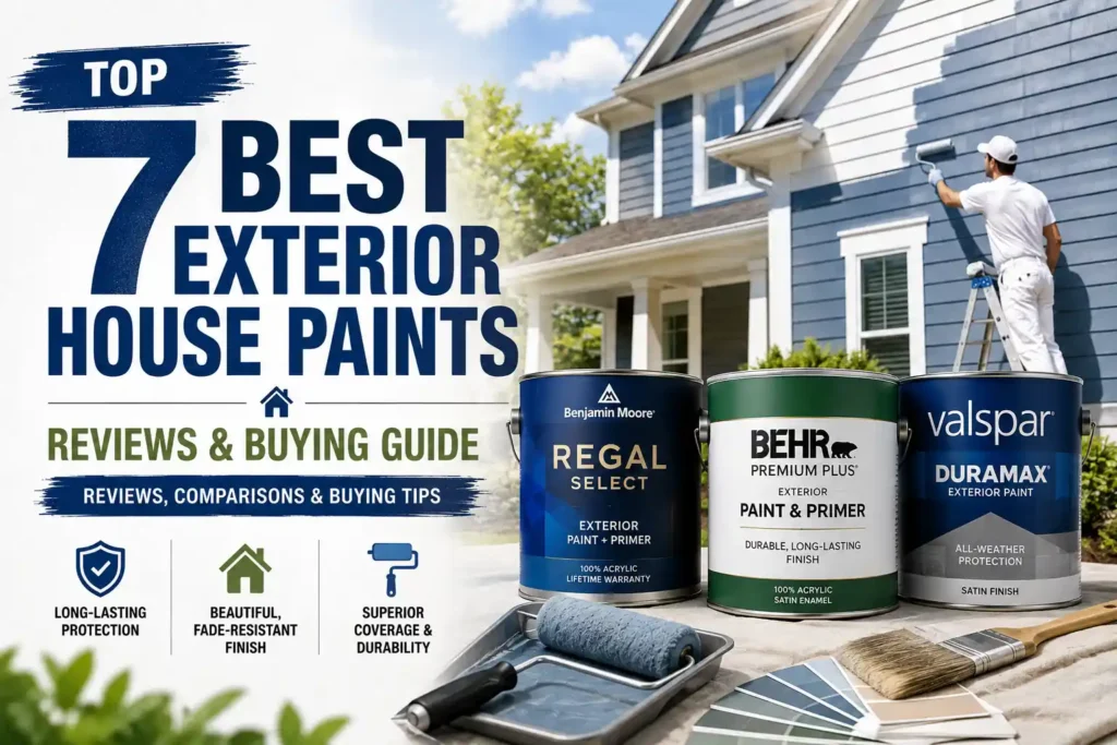 Top 7 Best Exterior House Paints – Reviews & Buying Guide