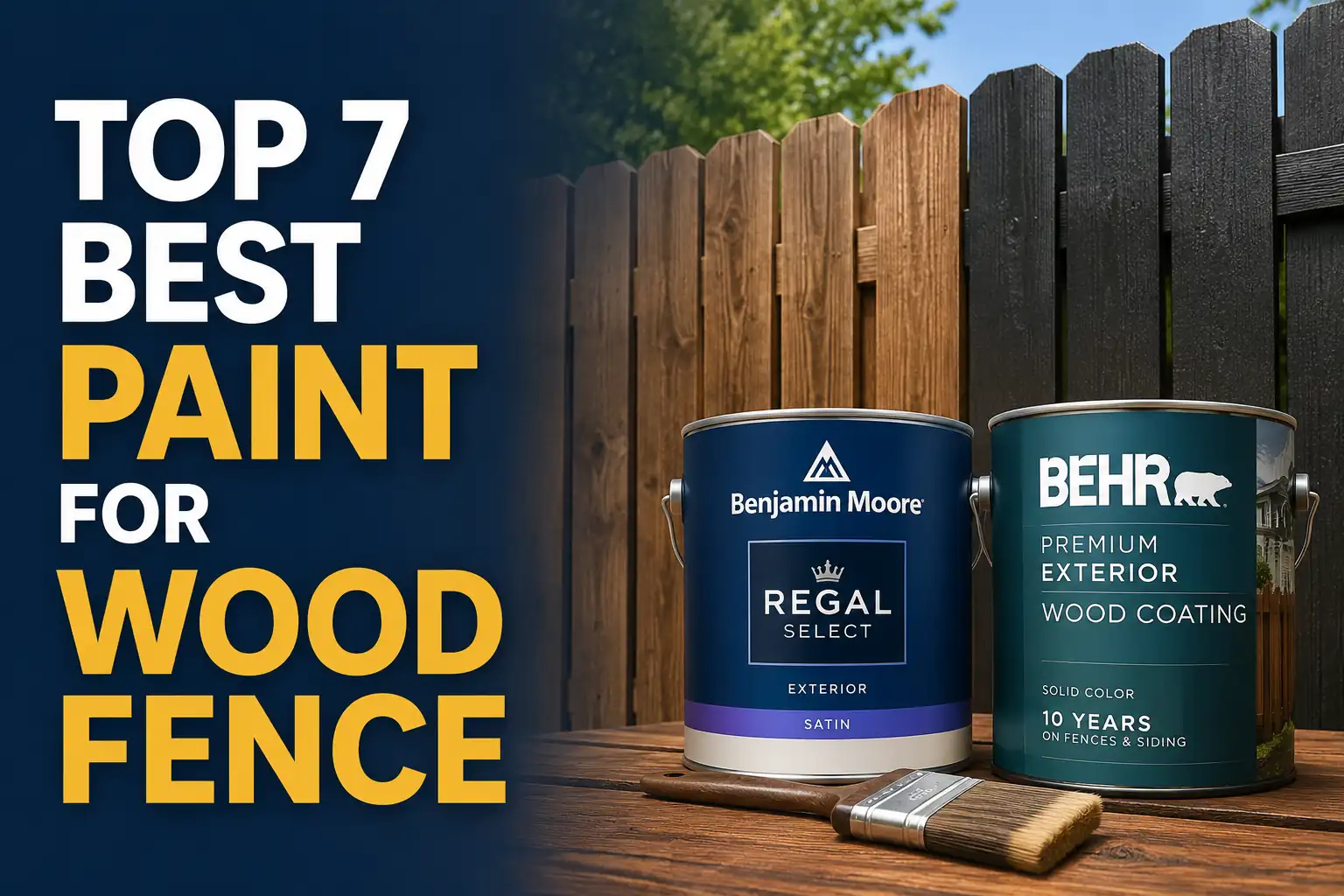 Top 7 Best Paint for Wood Fence