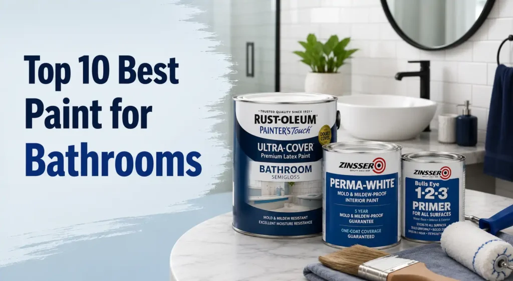 Top 10 Best Paint for Bathrooms Reviews