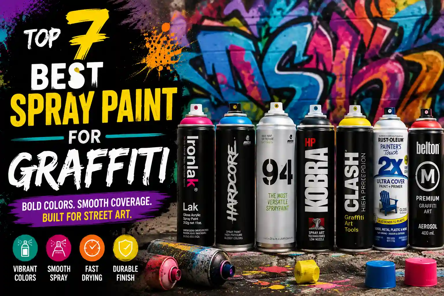 Top 7 Best Spray Paint for Graffiti