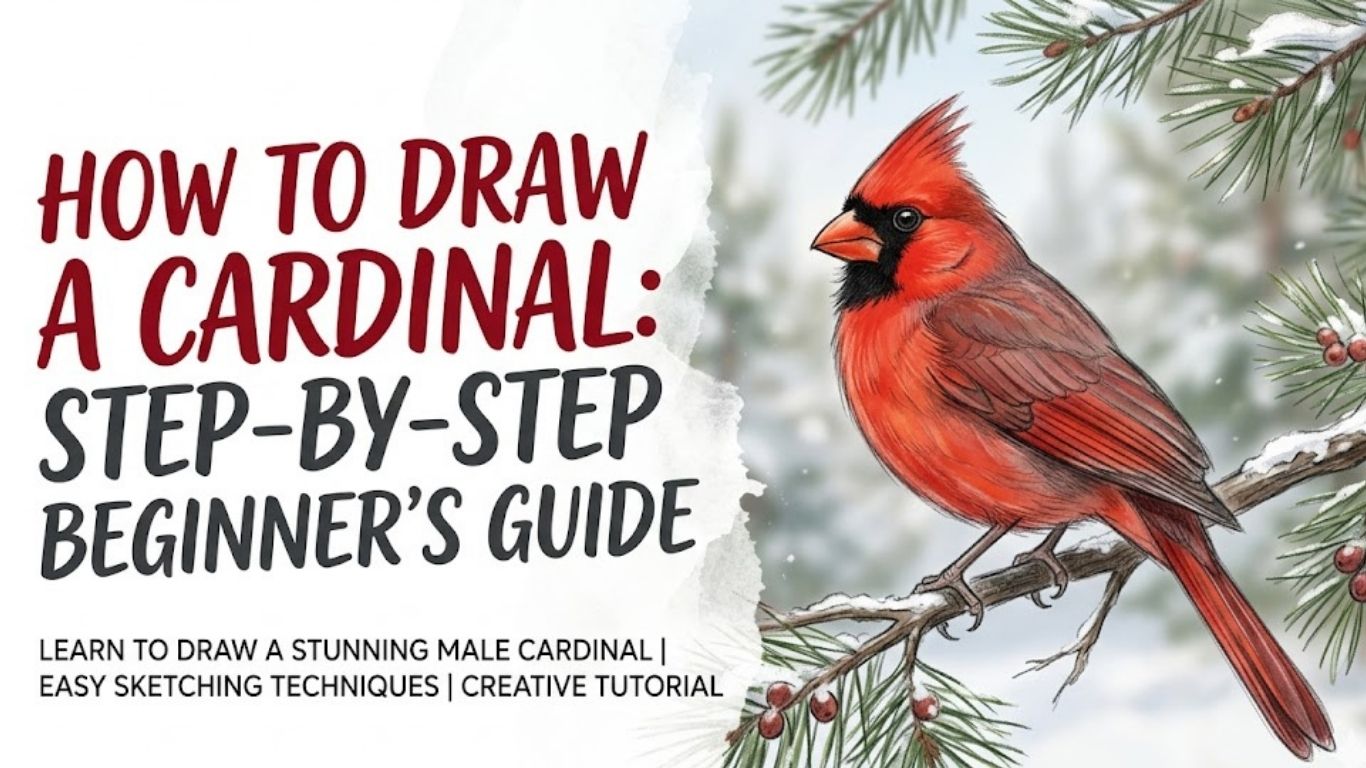 How to Draw a Cardinal Step by Step Guide for Beginners Easy