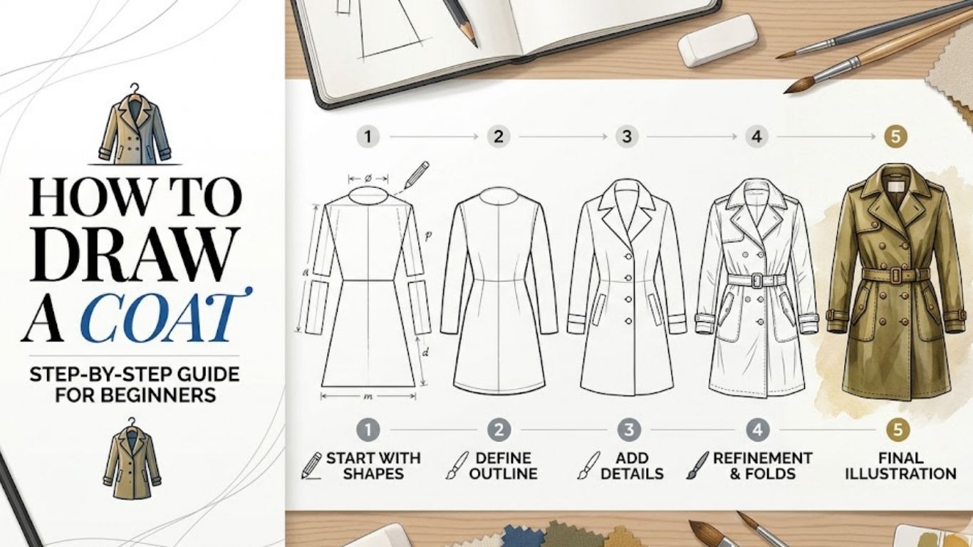How to Draw a Coat: Step by Step Guide for Beginners