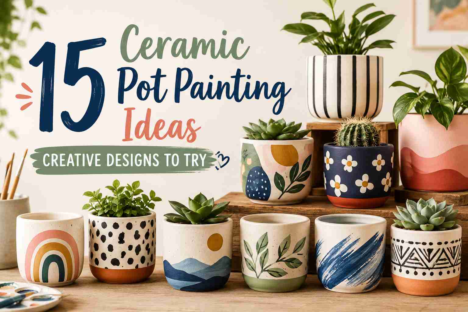 15 Ceramic Pot Painting Ideas: Creative Designs to Try