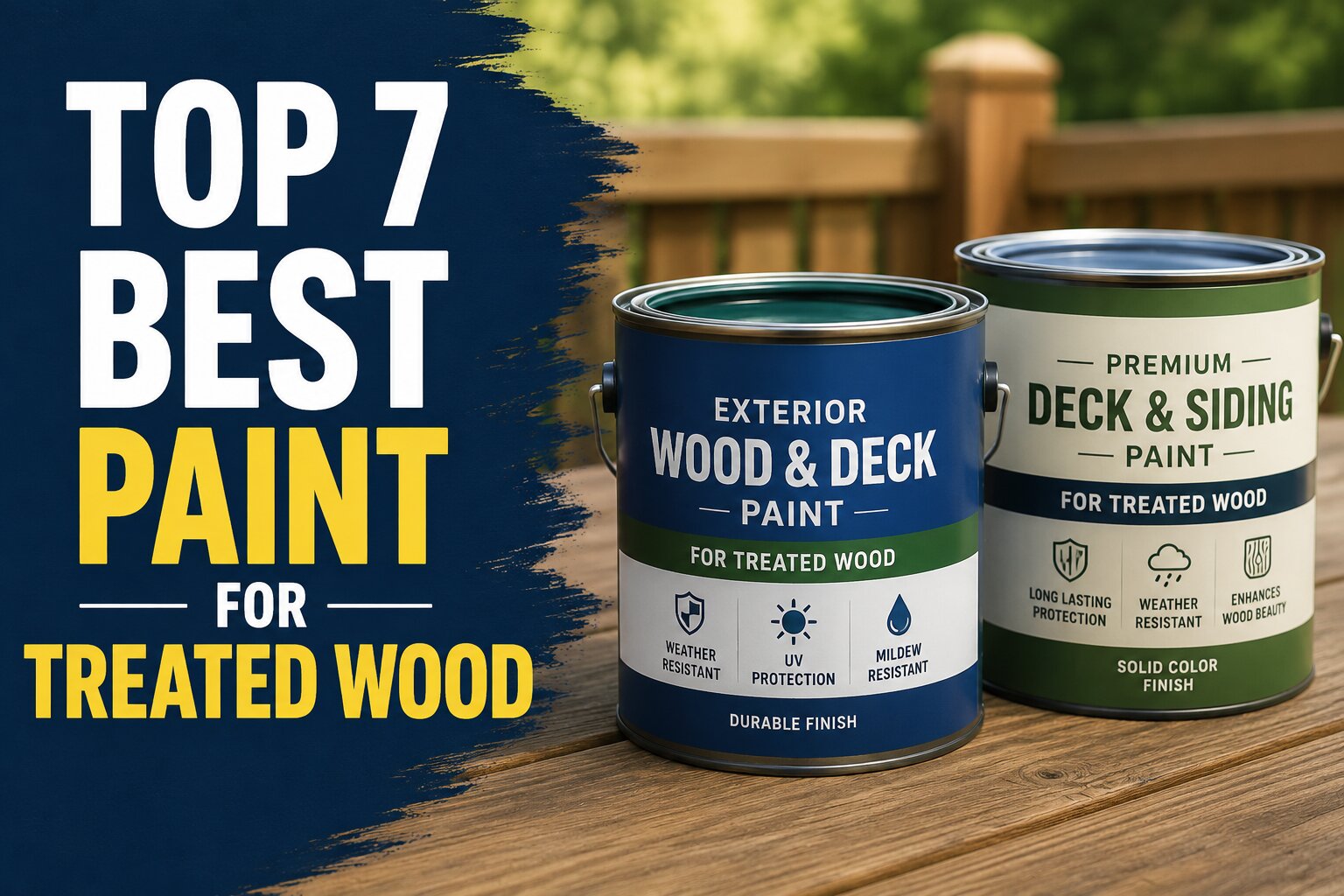 Top 7 Best Paint for Treated Wood