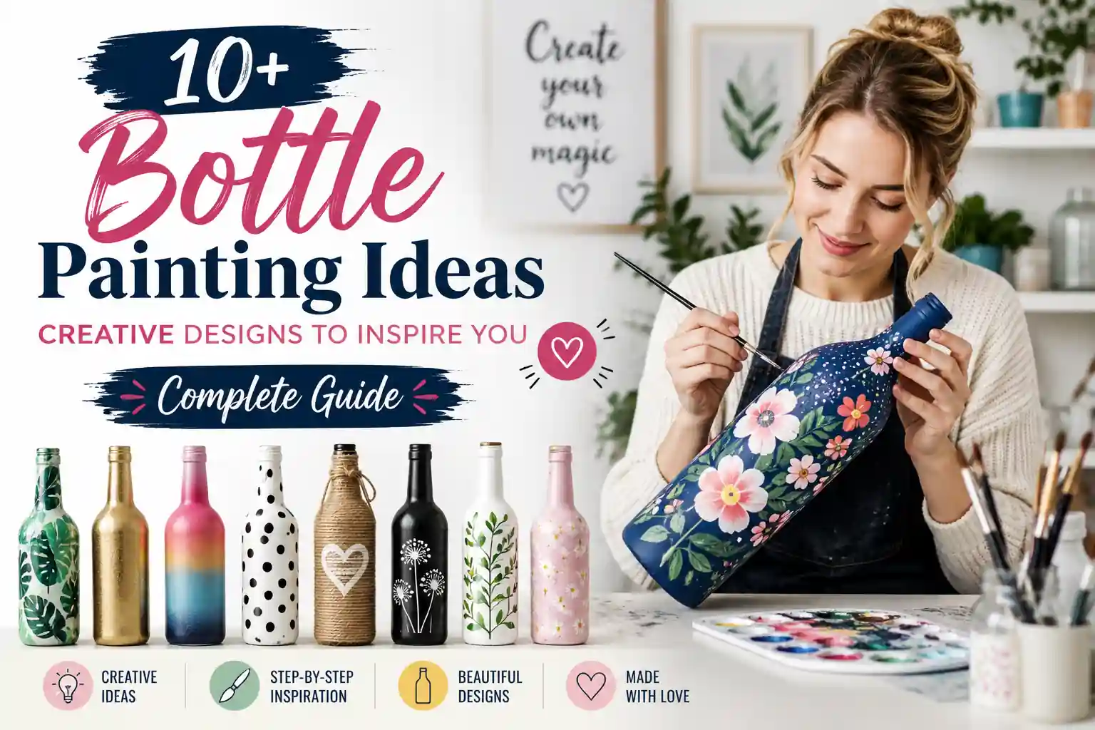 10+ Bottle Painting Ideas: Creative Designs to Inspire You