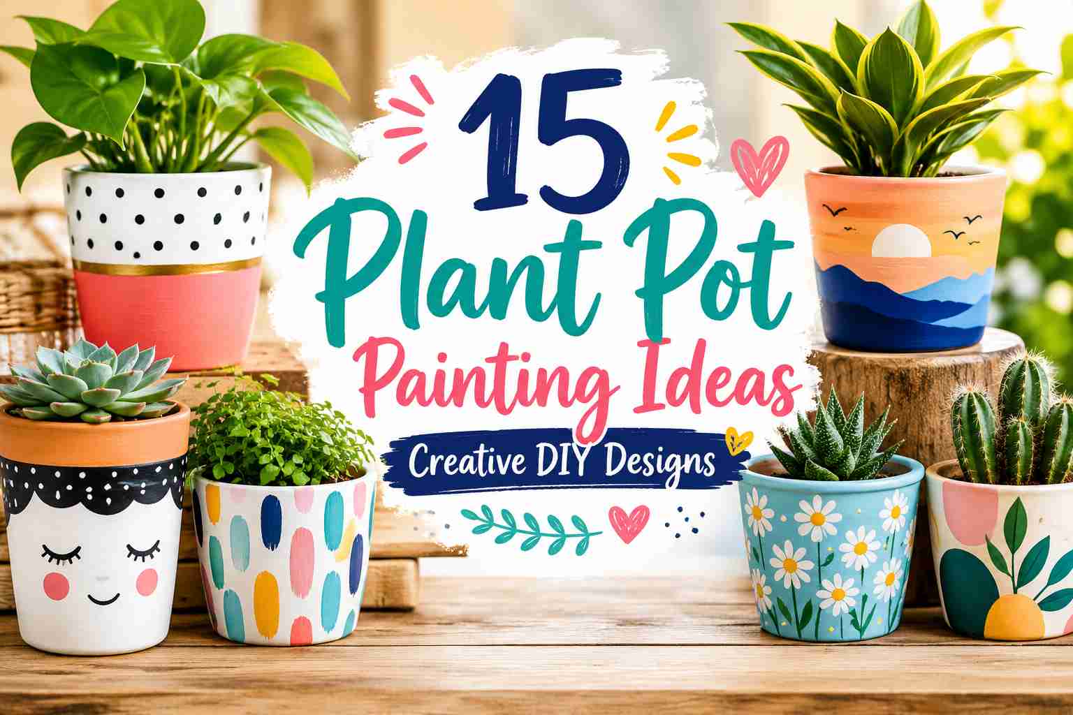 15 Plant Pot Painting Ideas: Creative DIY Designs
