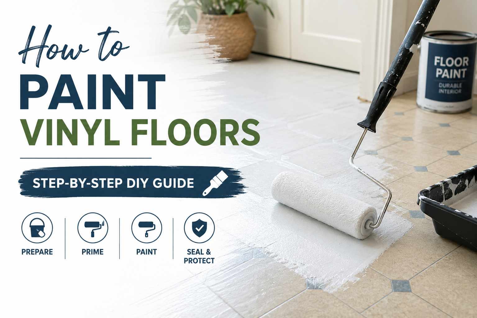 How to Paint Vinyl Floors: Step-by-Step DIY Guide