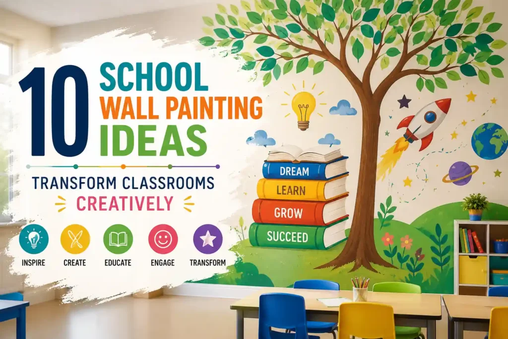 School Wall Painting Ideas
