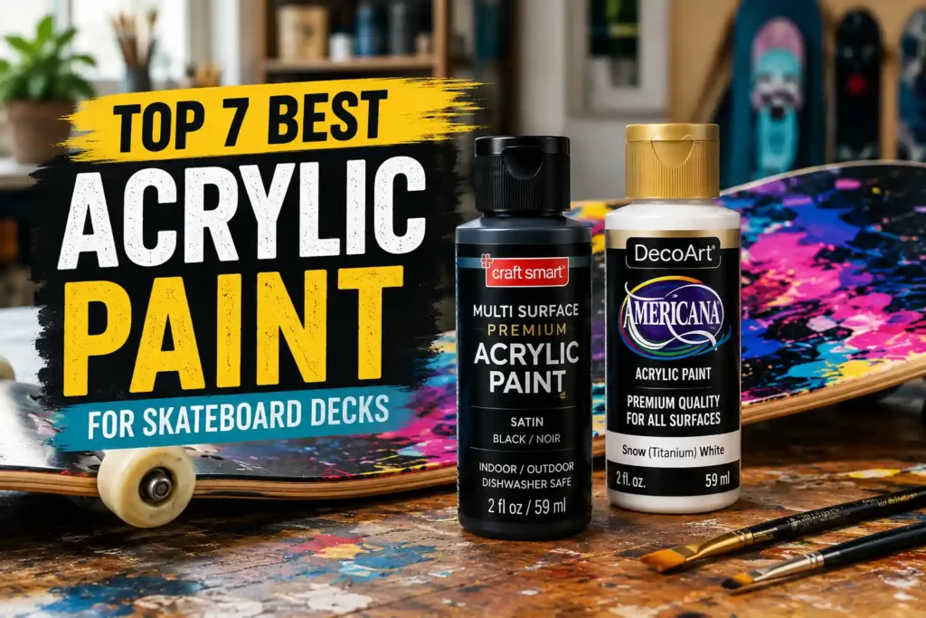 Top 7 Best Acrylic Paint for Skateboard Decks