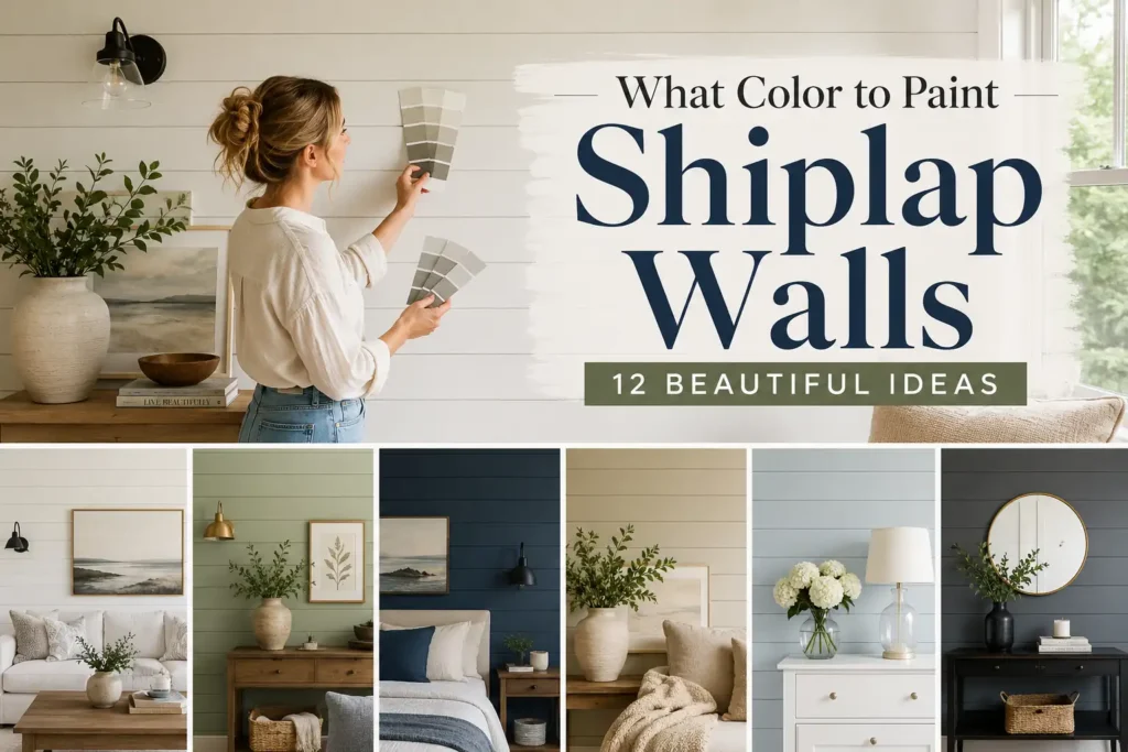 What Color to Paint Shiplap Walls: 12 Beautiful Ideas