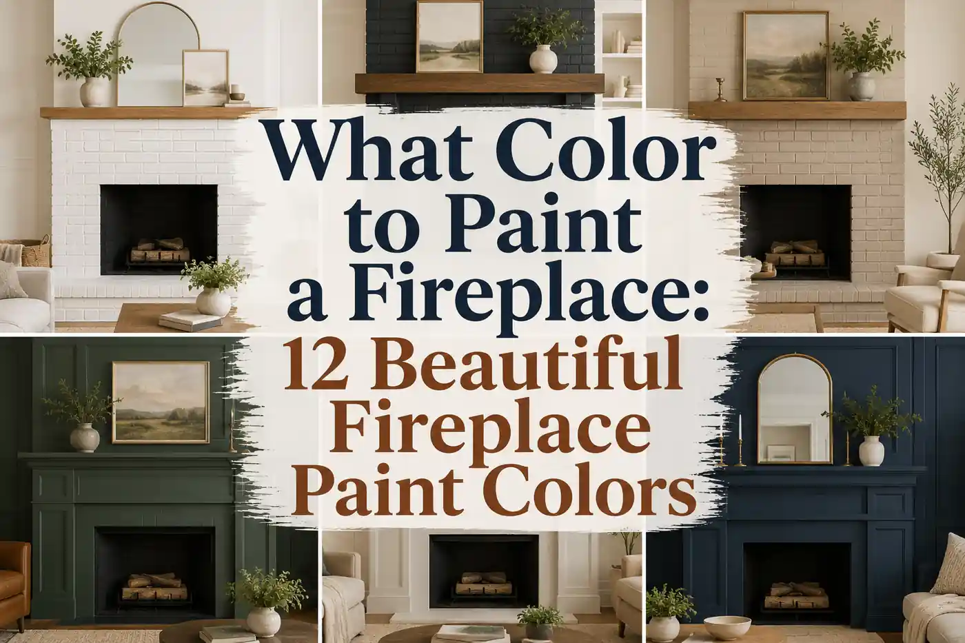 What Color to Paint a Fireplace: 12 Beautiful Fireplace Paint Colors