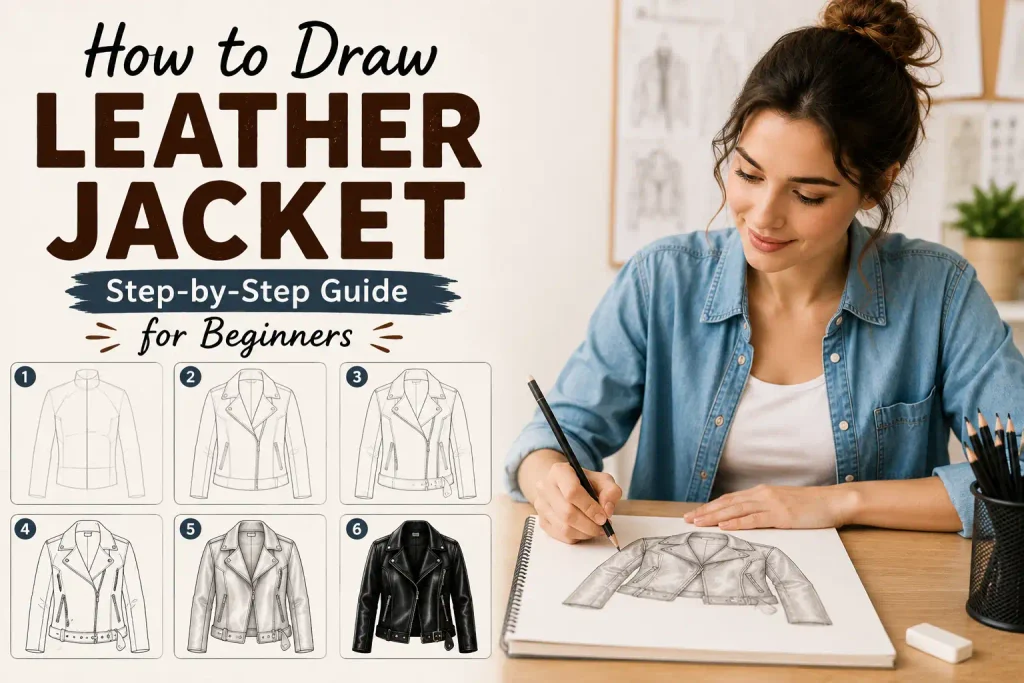 How to Draw Leather Jacket: Step-by-Step Guide for Beginners