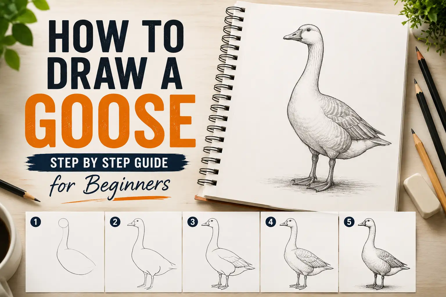 How to Draw a Goose: Step by Step Guide for Beginners
