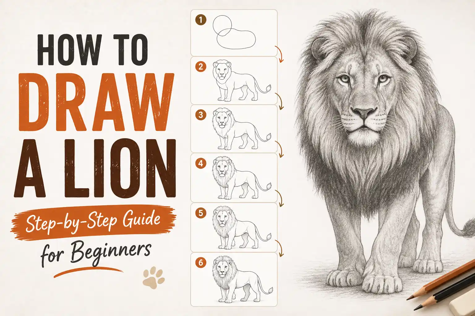 How to Draw a Lion: Step-by-Step Guide for Beginners