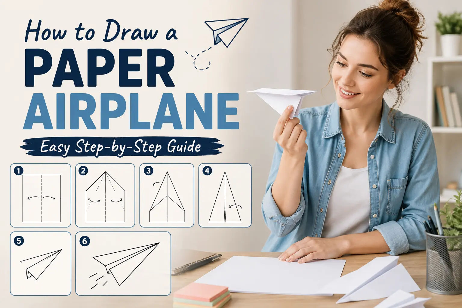 How to Draw a Paper Airplane: Easy Step-by-Step Guide