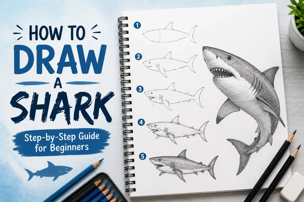 How to Draw a Shark: Step-by-Step Guide for Beginners