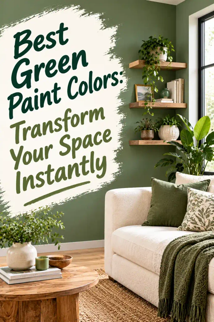 Best Green Paint Colors: Transform Your Space Instantly