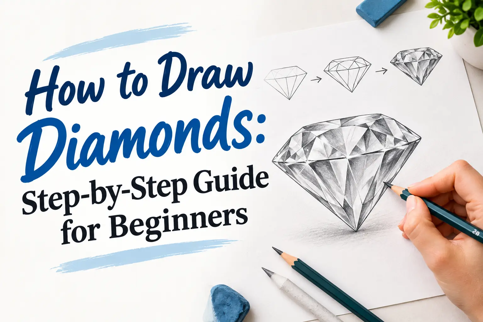 How to Draw Diamonds: Step-by-Step Guide for Beginners