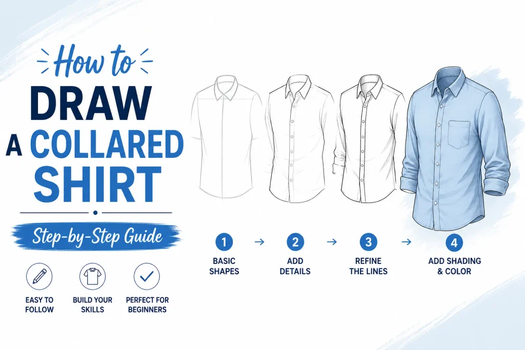 How to Draw a Collared Shirt: Step-by-Step Guide
