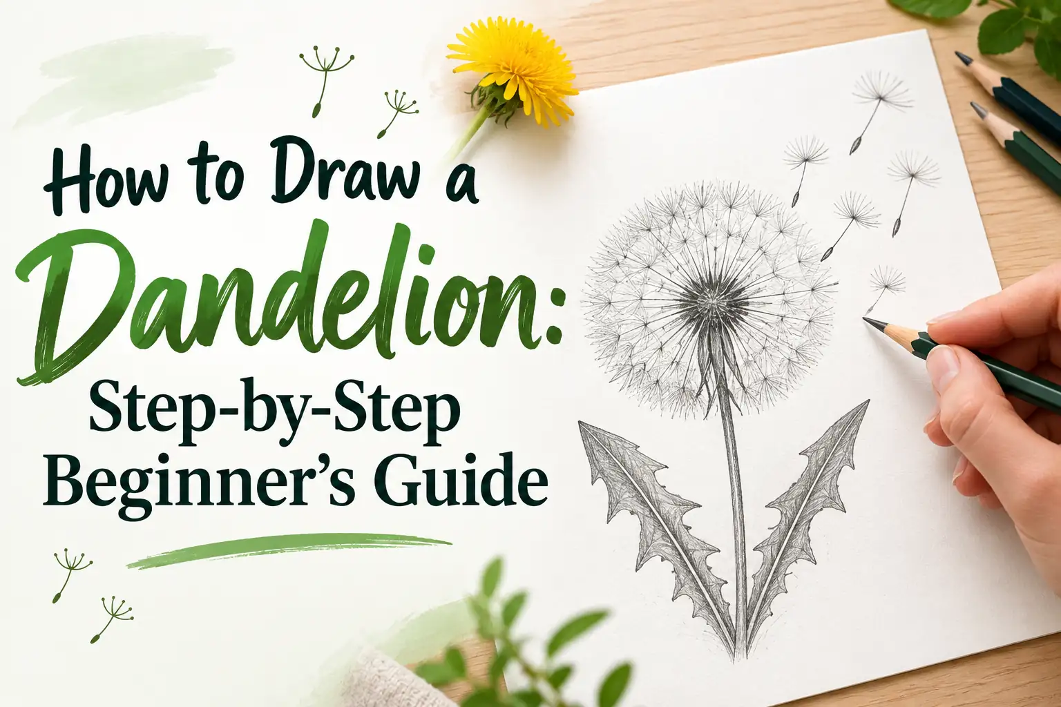 How to Draw a Dandelion: Step-by-Step Beginner's Guide