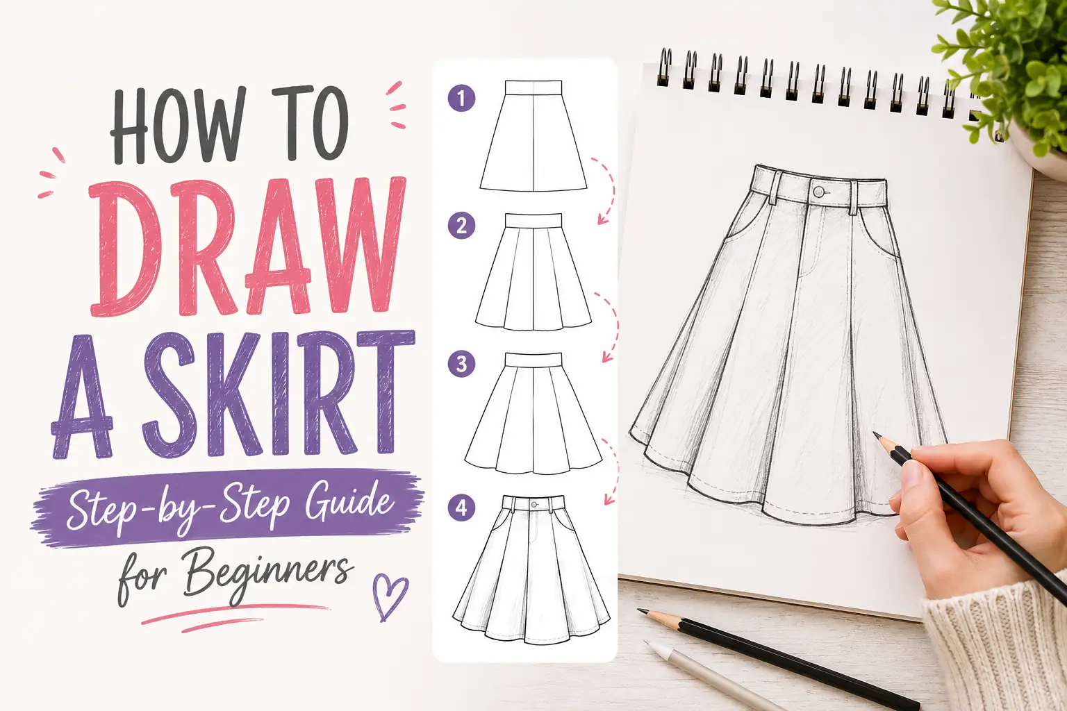 How to Draw a Skirt: Step-by-Step Guide for Beginners