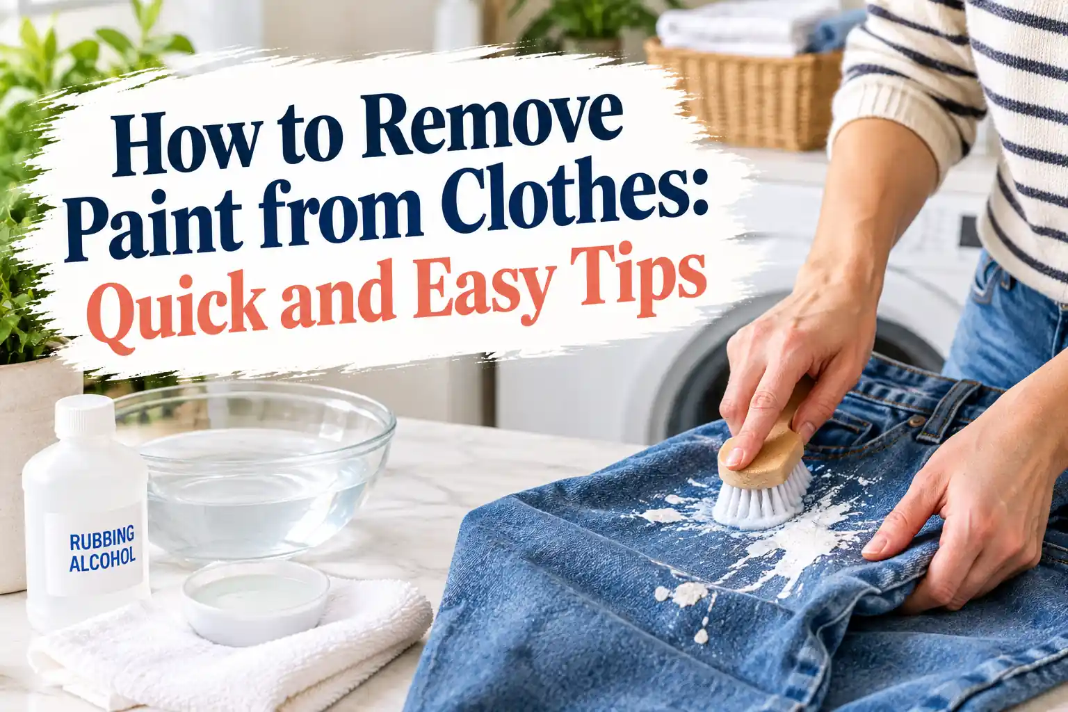 How to Remove Paint from Clothes: Quick and Easy Tips
