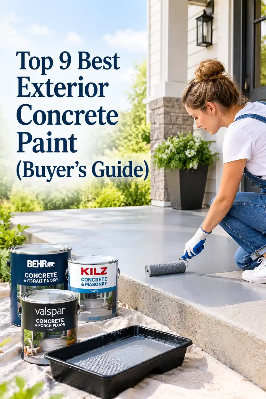 Top 9 Best Exterior Concrete Paint: (Buyer's Guide)