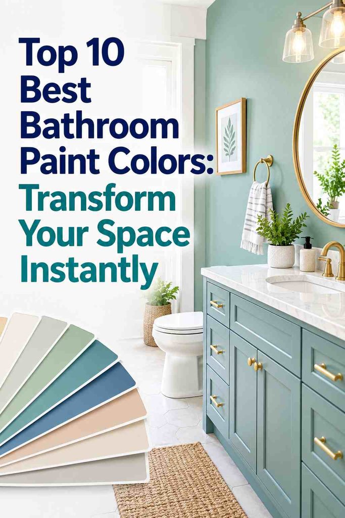 Top 10 Best Bathroom Paint Colors: Transform Your Space Instantly